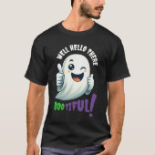 Grappig hé Boo-tiful! Schattigee knipperende geest T-shirt (Voorkant)