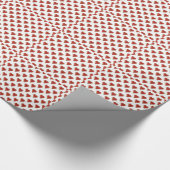 Grappig Heart Pattern goud rood + je rug. en tekst Cadeaupapier (Hoek)