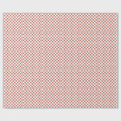 Grappig Heart Pattern goud rood + je rug. en tekst Cadeaupapier (Vlak)
