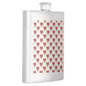 Grappig Heart Pattern goud rood + je rug. en tekst Flacon (Rechts)