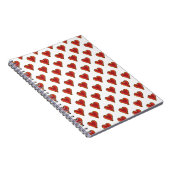 Grappig Heart Pattern goud rood + je rug. en tekst Notitieboek (Rechterzijde)