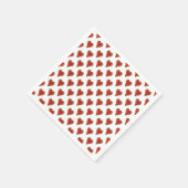 Grappig Heart Pattern goud rood + je rug. en tekst Servetten (Hoek)