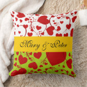 Grappig Heart Pattern V + je rug. en tekst Kussen (Deken)