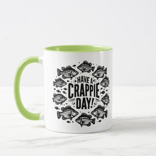 Grappig Heb een Crappie Dag Vissen Mok (Links)