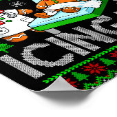 Grappig Heb je geprobeerd het te bevriezen Kerst G Poster (Hoek)