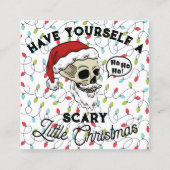 Grappig, heb jezelf een beetje kerst vierkante visitekaartje (Voorkant)