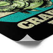 Grappig hebben een crappie day retro Vissen sarcas Poster (Hoek)