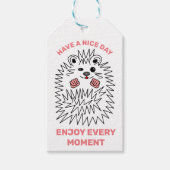 Grappig Hedegel. Heb een fijne dag Cadeaulabel (Voorkant)