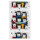 Grappig Hedgehog Abstract Pattern Klein Cadeauzakje (Achterkant)