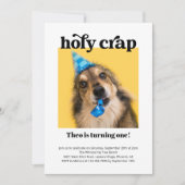 Grappig heilig crap kat hond verjaardagsfeestje kaart (Voorkant)