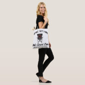 Grappig hek zitten anti sociale club honkbal zacht tote bag (Op model)