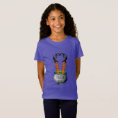 Grappig heks in het thema cauldron Halloween T-shirt (Voorkant volledig)
