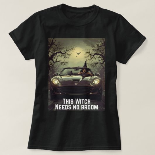 Grappig heks T-shirt (Design voorkant)