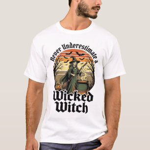 Grappig Heksen Shirt Vintage Gravure Halloween Ont