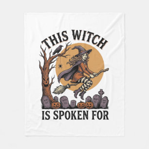Grappig Heksen T-shirt Geheime Begraafplaats Vinta Fleece Deken