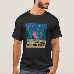 Grappig HELP DE KELP Zee Scuba Zee Team Wetenschap T-shirt