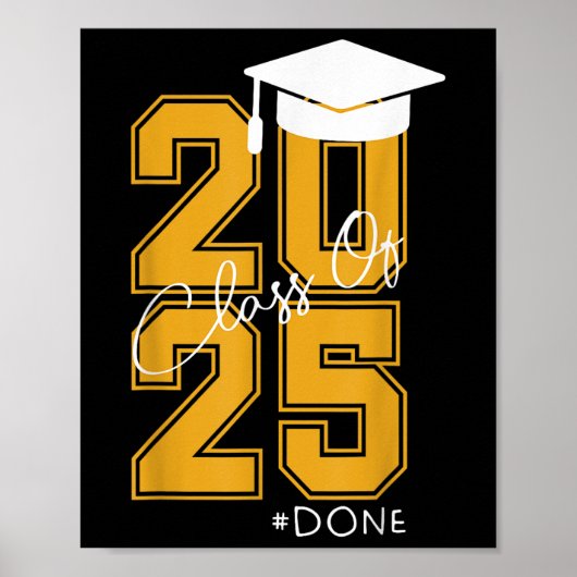 Grappig hem haar CL van 2025 Afstuderen gedaan 2 Poster (Voorkant)