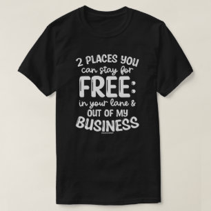 Grappig heren T-shirt - 2 plaatsen om gratis te ve