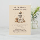 Grappig Herfst Skelet - Witchy Herfst Gathering Kaart (Staand voorkant)