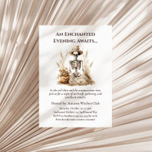 Grappig Herfst Skelet - Witchy Herfst Gathering