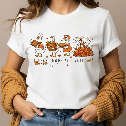 Grappig herfst thanksgiving T-shirt voor Friendsgi
