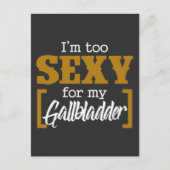 Grappig herstel na galblaasoperatie, beterschap briefkaart (Voorkant)