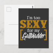 Grappig herstel na galblaasoperatie word snel bete briefkaart (Voorkant / Achterkant)