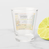 Grappig herstelt RX-recept shotglas Shot Glas (Achterkant)