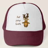 Grappig hert trucker pet (Voorkant)