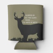 Grappig herten jagen bier koeler (Achterkant)