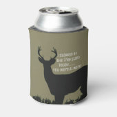 Grappig herten jagen bier koeler (Blikje Achterkant)