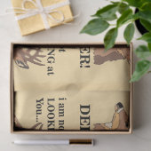 Grappig hertengewei tissuepapier (Geschenk)