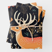 Grappig herteninpakpapier inpakpapier vel (In situ)