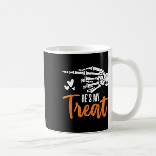 Grappig Hes mijn traktatie skelet hand matching ko Koffiemok (Rechts)