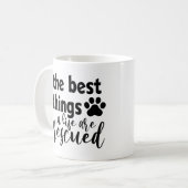 Grappig Het Beste In Het Leven Wordt Gered Koffiemok (Voorkant links)
