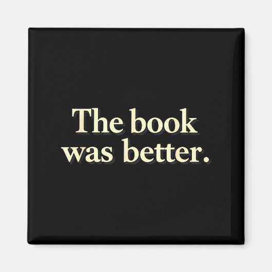 Grappig het boek was beter boekworms verhalen lief magneet (Voorkant)