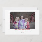 Grappig het ergste jaar van de kerst feestdagenkaart (Achterkant)