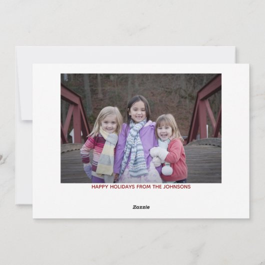 Grappig het ergste jaar van de kerst feestdagenkaart (Achterkant)