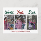 Grappig het ergste jaar van de kerstvakantie-Humor Briefkaart (Voorkant)