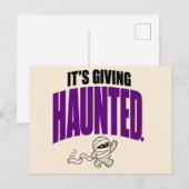 Grappig Het Geeft Een Griezelfilm Retro Mummie Hal Briefkaart (Voorkant / Achterkant)