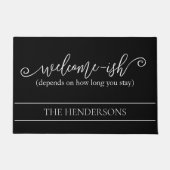 Grappig, het hangt ervan af hoe lang je welkom bli deurmat (Voorkant)