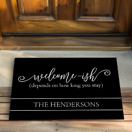 Grappig, het hangt ervan af hoe lang je welkom bli deurmat