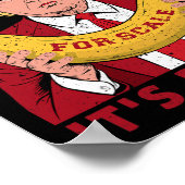 Grappig Het is Banaan voor Weegschalen Trump Mann Poster (Hoek)