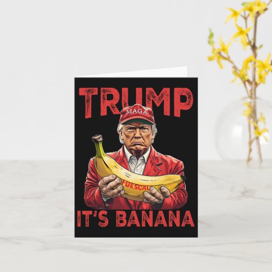 Grappig, het is bananenschalen voor Trump Kaart (Gele Bloem)