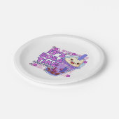 Grappig 'Het is Boba Time Ergens' Papieren Bordje (Gekanteld)