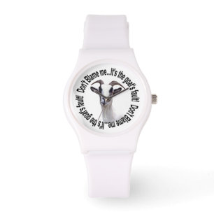 Grappig, het is de schuld van de geit horloge