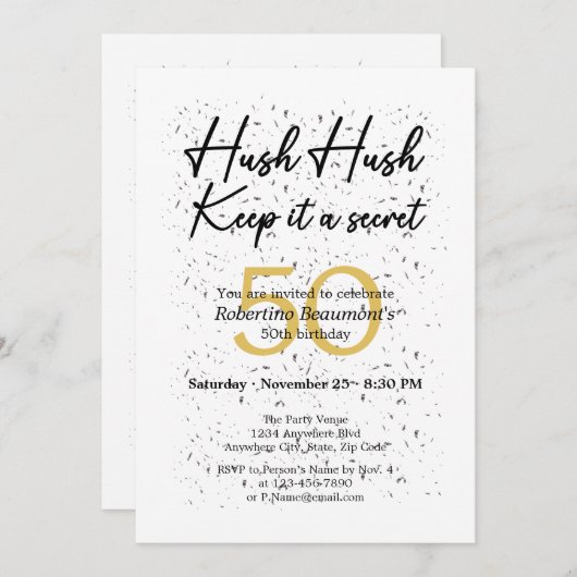 Grappig, het is een geheime witte zwarte 50e verja kaart (Voorkant / Achterkant)