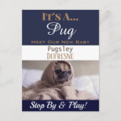 Grappig "Het is een" nieuwkondiging van het Pet Briefkaart (Voorkant)