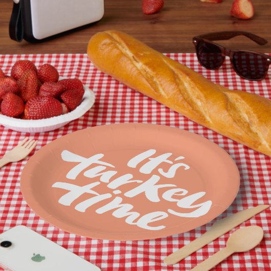 Grappig, het is het Turks Thanksgiving Gezegde Papieren Bordje (Picknick)