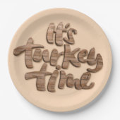 Grappig, het is het Turks Thanksgiving Gezegde Papieren Bordje (Voorkant)